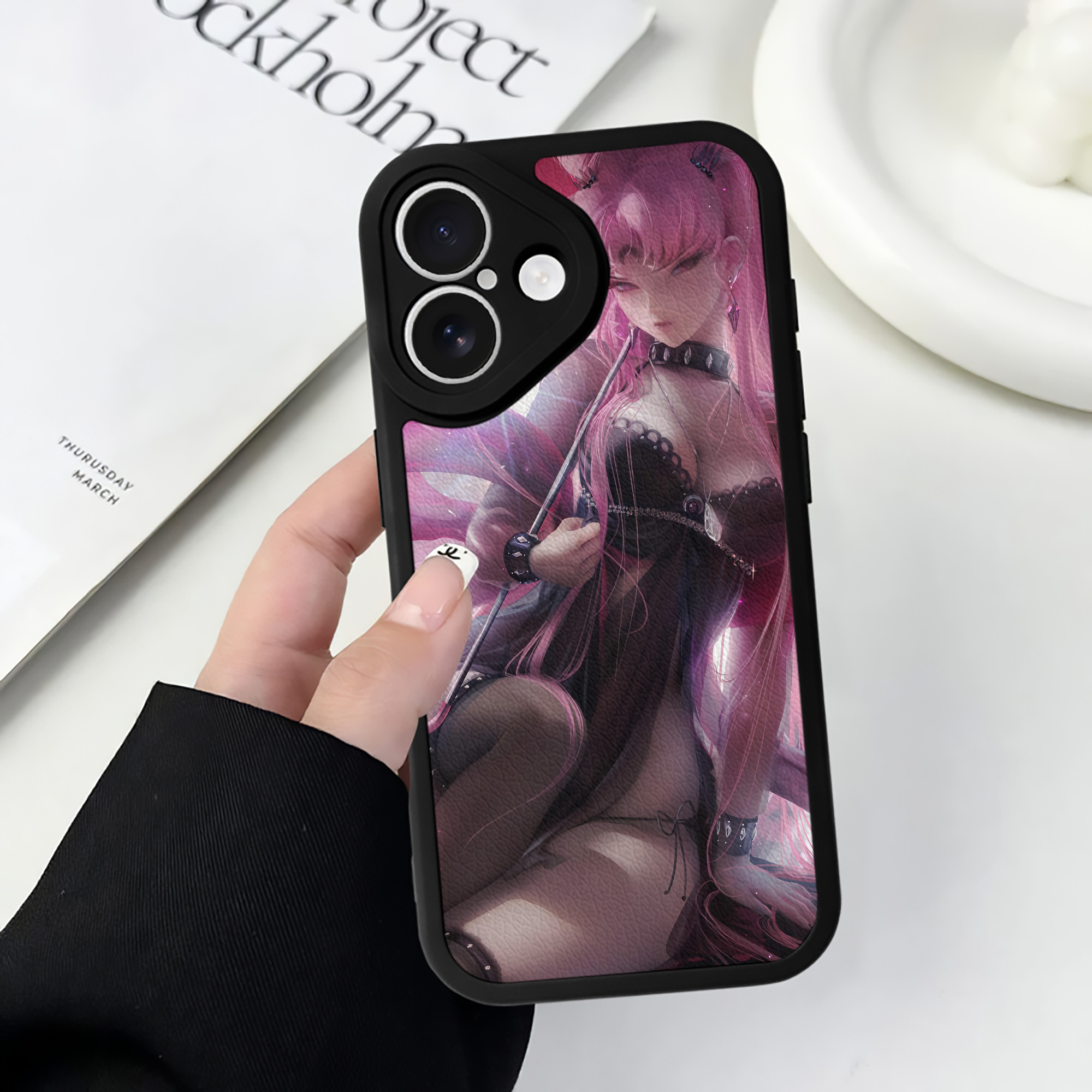 （画像用） 美少女戦士セーラームーン Sailor Moon 【iPhone 16シリーズ対応】シリコンスマホケース（レザー調） 材質：シリコン